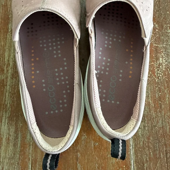 Ecco Biom Light Blush Nubuck Slip-On Flats Comfort Shoe Lightweight 38/7-7.5